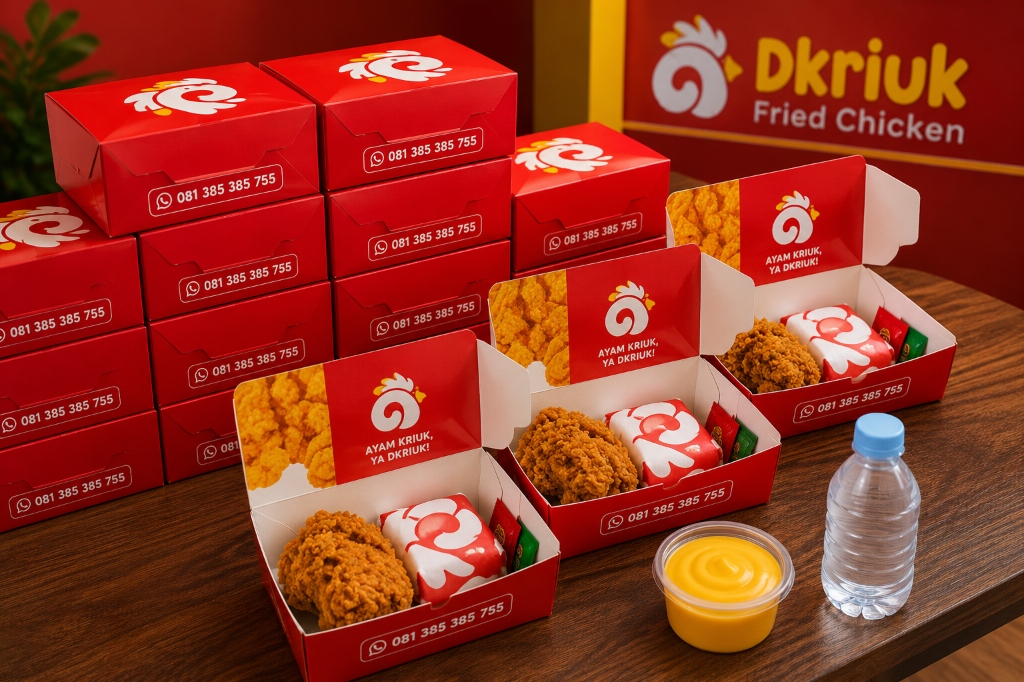 Paket Komplit + Saus, Gratis Air Mineral